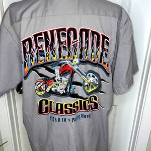 Dickies Renegade Classics Biker Shop Uniform Mechanic Motorcycle Shirt